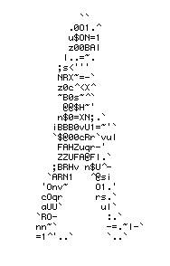 Walking ASCII Man - animated GIF