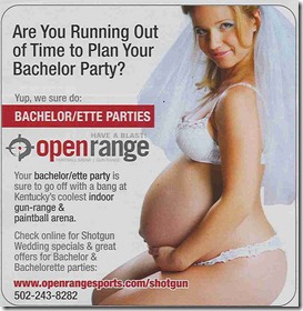 OpenRange Shooting Range Bachelor/ette Parties advertisement.