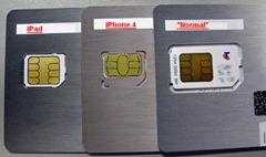 iPad IPhone4 Normal Sim