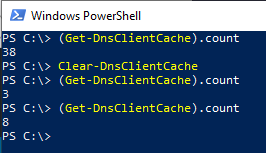 Powershell Clear-DNSClientCache command